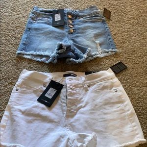 Fashion nova size 3 high wasted shorts